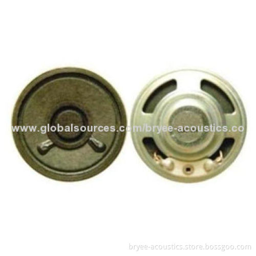 Micro Speaker, Measures 40.0 x 10.6mm, Middle Range for Telecom Devices